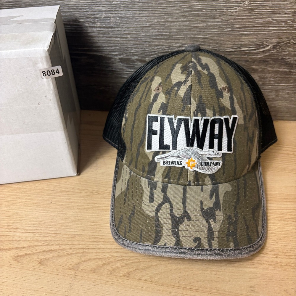 Flyway Brewing Company Hat Cap Brown Camo Camouflage Beer Brewery Hunting - Picture 9 of 9